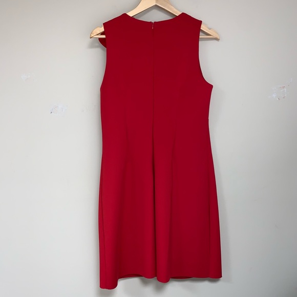 Jason Wu Red Sexy Valentine Day Cocktail Rosette Shoulder Formal Party Dress Med - Picture 8 of 13